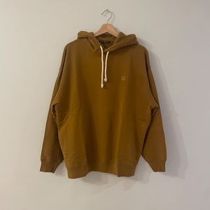 Acne Studios Oversized Hoodie Sweatshirt in Caramel Brown